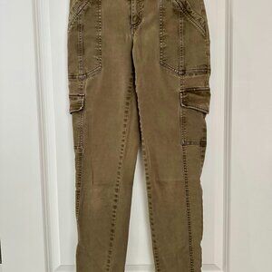 Peruvian Connection Utility Cargo Pants | Women’s 4 | Olive Green Straight Leg